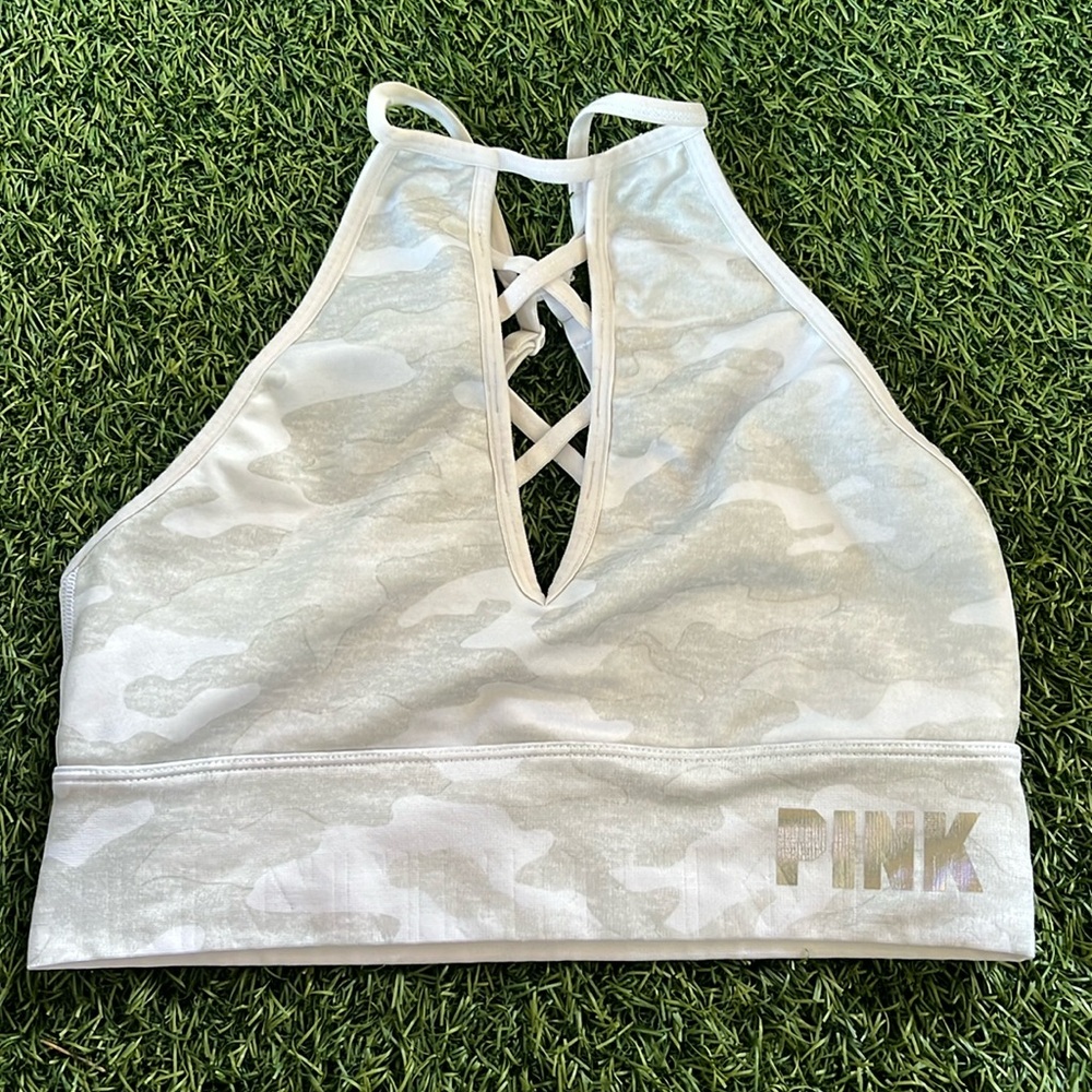 Pink spots bra